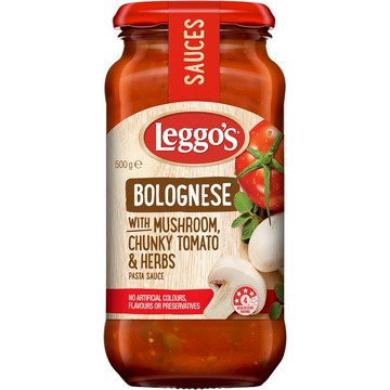 澳洲Leggos波隆那蘑菇義麵醬500g