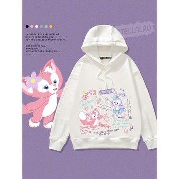 星黛露玲娜貝兒衛衣兒童女童連帽春秋裝2022新款炸街時尚洋氣秋季