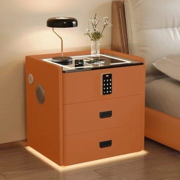 免運 保險櫃 智能保險箱 密碼箱 床頭保險櫃 智能床頭柜2025年新款多功能簡約現代床頭柜臥室家用密碼鎖保險箱全館折扣 特惠/新品特價 工廠直銷 售後保障 5k77