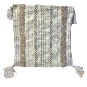 沐慕家居 抱枕套 + 枕心 棉線針織  45 x 45 cm  流蘇 多色