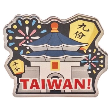 CCHING 青青文具 台灣意象造型磁鐵 (中正紀念堂) 軟磁鐵 壓克力  4.9 x 4.3 x 0.5cm  1個