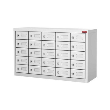 樹德SHUTER 25格手機櫃 白櫃白抽 /組 MC-525【APP滿額下單10%點數(單一帳號最高5000點)】1/31止