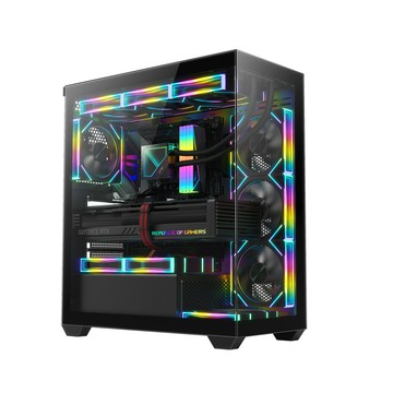 ATX臺式機電腦機箱海景房電腦360水冷玻璃側透USB3.0電競機箱【北歐家居生活】