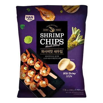 韓味不二 TIGAKTAEGAK 韓國蝦餅 芥末味  1包  220g