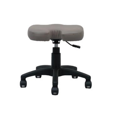 台灣製造 SGS認證 雲朵凳皮面 透氣辦公椅-灰（42*36*43cm）_廠商直送