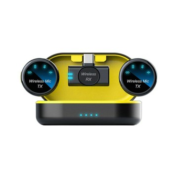 無線領夾麥克風收音麥夾手機直播帶貨一拖二錄音降噪話筒磁吸款【宜家良品百貨】