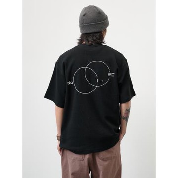 NUMBERSALT鹽號25SS新品日系寬松圓領T恤休閑鉆石華夫格短袖t恤男