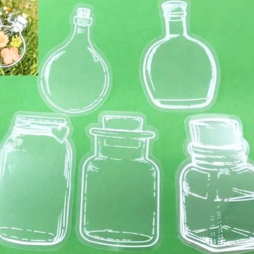 A-ONE 匯旺 DIY壓花書籤  浪跡漂流瓶  100張