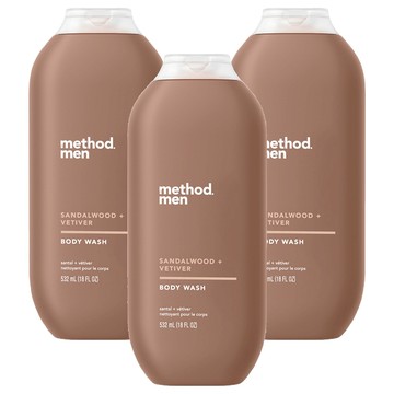 method 美則 男仕潔膚露 檀香岩蘭草  532ml  3瓶