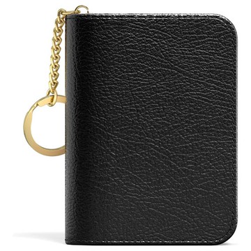 超薄皮革拉鍊和鑰匙信用卡錢包