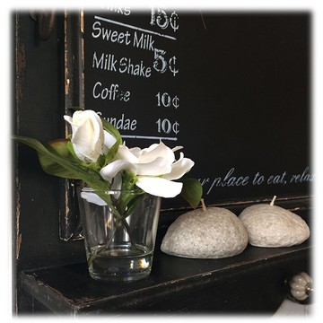 高端假水仿真絹花 梔子花 套裝1入