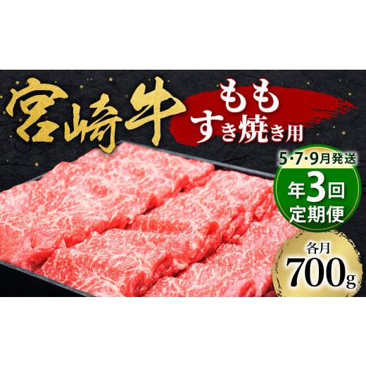 ふるさと納税 宮崎県 えびの市  宮崎牛 もも すき焼き用 700g