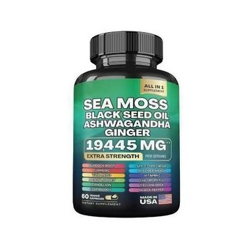 外貿熱銷品 海藻提取物膠囊60粒 SEA MOSS喜來芝海苔膠囊 -藍山