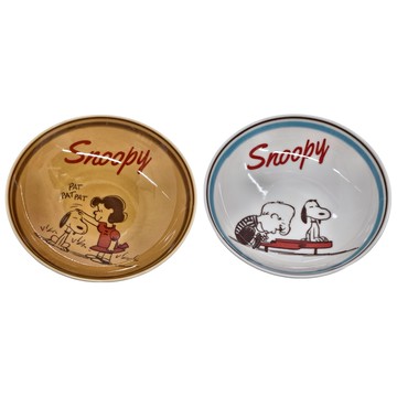 yamaka 山加商店 復古 Retro系列 陶瓷深盤 日本製造  史努比  21 x 4cm  2個