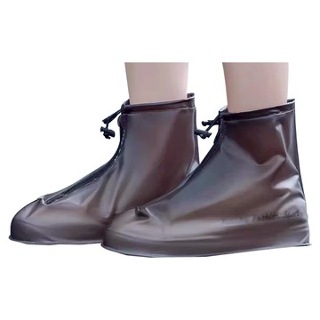 COMET 快穿便攜加厚雨鞋套 山茶色 筒高約18cm  1雙