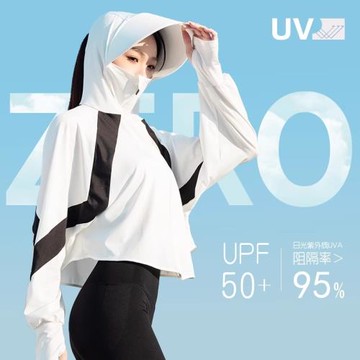(免運)防曬衣女夏季2024新款透氣防紫外線戶外遮陽百搭防曬服披肩外套薄