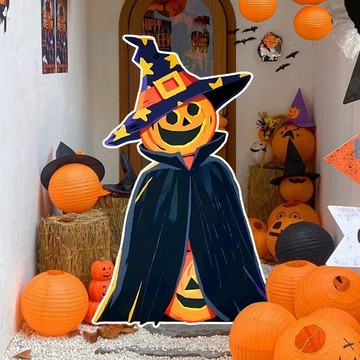 萬聖節裝飾🎈萬聖節佈置 Halloween 派對佈置 店鋪裝飾 拍照道具 幽靈背景擺件萬聖夜酒吧餐廳節日主題場景氛圍佈