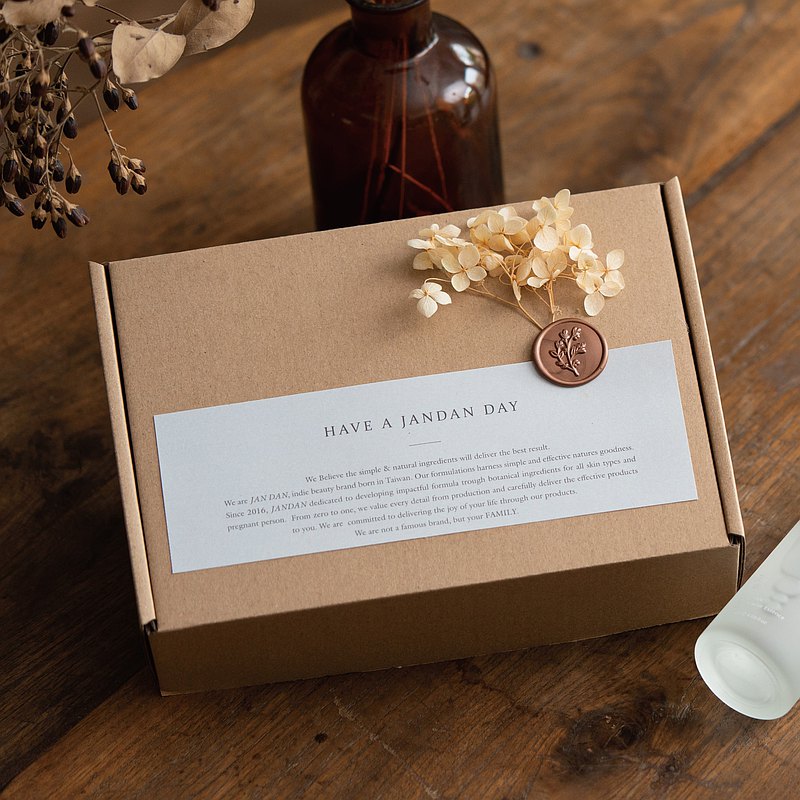 情人節禮盒│簡單 JANDANX黑白小姐 限定植萃保養禮盒│客製化