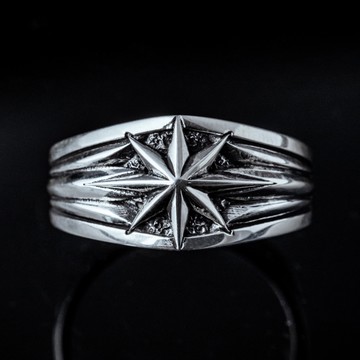 【JK銀飾】北極星／925純銀-戒指