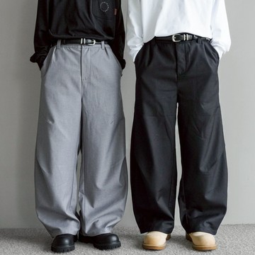 【YIJIAYI】打折彎刀西裝長褲 西裝褲 打折西裝褲 寬鬆西裝褲 彎刀褲 (SB5335)