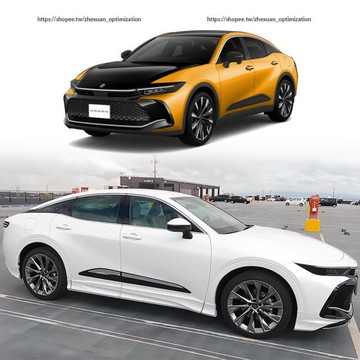 優選好物台灣現貨Toyota Crown Crossover 車身飾條 門邊裝飾電鍍亮條 防擦條 16代皇冠改裝