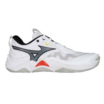 MIZUNO WAVE MOMENTUM ELITE 男女排球鞋-排球 運動 V1GA251259 白黑灰紅