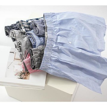 W姚表哥家 大碼男士獨立包裝梭織阿羅褲家居睡褲寬松舒適日系內褲