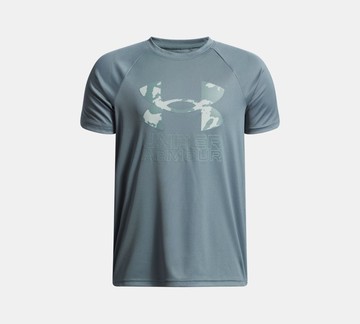 [UA]男童 TECH HYBRID PRINT 短袖T-Shirt-人氣新品