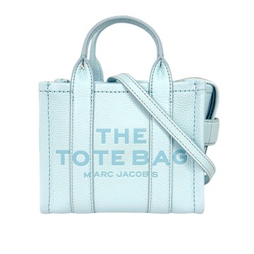 [平輸]MARC  JACOBS THE LEATHER TOTE 粒面皮革迷你托特包(雲藍色)