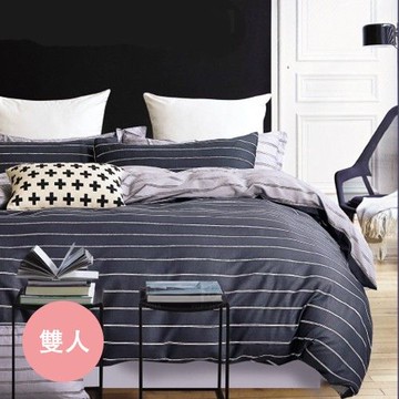 Pure One - 極致純棉寢具組-悠閒時光-雙人四件式床包被套組