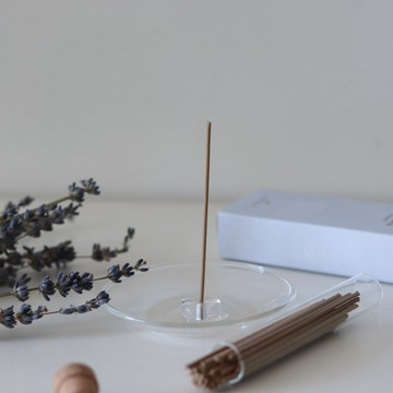 【Yourtableware】快速出貨 七夕限定組合 日本 HOME FRAGRANCE TOOL 玻璃線香座組＋TOLEWA 薰衣草線香組合 療癒舒壓 質感香氛組