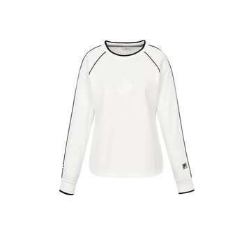 FILA 長袖圓領T恤-白色 5TEZ-5713-WT