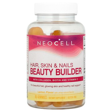 NeoCell, 頭髮、皮膚和指甲美容軟糖，檸檬味，60 粒