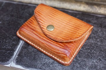 木紋系列 / 老東西名片匣  -植鞣牛革製-