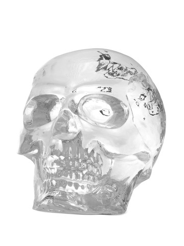 Philipp Plein - diamond-effect logo skull - unisex - glass - One Size - 16YY