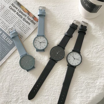 男手錶 歐美潮牌青少年手錶男中學生高中初中生潮流網紅簡約經典皮帶石英 【CM2392】
