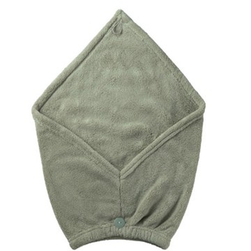 日本 CB JAPAN - 極柔系列超細纖維擦頭包巾-大地灰 (W340xH480mm)-90g