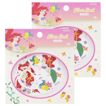 sun-star THE LITTLE MERMAID 迪士尼小美人魚造型貼紙 105 x 110 x 1mm  愛麗兒  2包