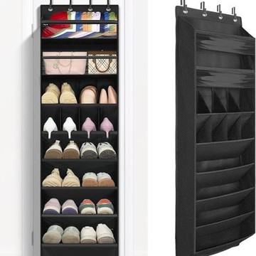 新款鞋子包包收納掛袋多功能儲物雜物收納袋門后收納掛袋