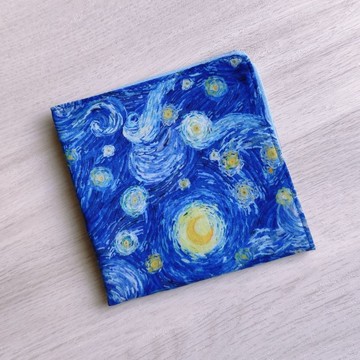 台灣二重紗手帕=星夜