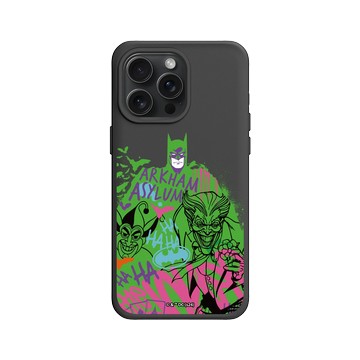 iPhone 15 Pro Max SolidX 黑 - Joker - 小丑與蝙蝠俠塗鴉款