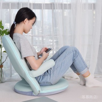 ✨可開發票#懶人沙髮哺乳椅餵奶神器坐月子抱娃護腰床上孕㛿靠背椅折疊可拆洗#免運