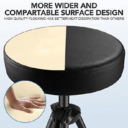 Noeler Universal Drum Throne Stool Metal Professional Drum Seat Sponge Padded for Kids＆Adult with Anti-Slip feet