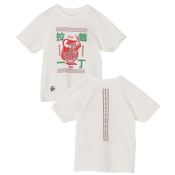 CHUMS 拉麺一丁 T-Shirt 童 短袖上衣 白色 CH211456W001