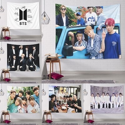 布 壁掛け 布ポスター 背景布 飾り 掛け布 グッズ Bts 防弾少年団 韓国ファッション イベンド 通販 Lineポイント最大get Lineショッピング