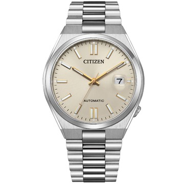 CITIZEN 星辰 香檳金自動上鍊機械錶/NJ0151-88W