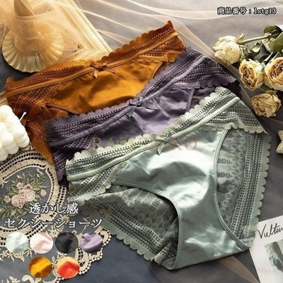レースショーツ レディース パンツ レース スタンダート 深履き 女性 インナー 下着 透かし感 フリル チュール カジュアル 40代 30代 可愛い 通販 Lineポイント最大get Lineショッピング