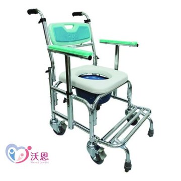 富士康 輪椅 FZK-4306｜扶手可升降｜防傾安全設計｜鋁合金車架｜居家照護適用