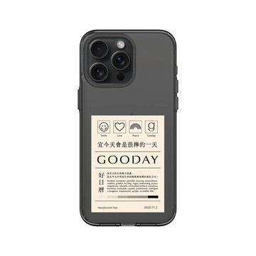 iPhone 15 Pro Max Clear 酷墨灰 - 好日曆 GOODAY (星期安有限公司) - 今天會是很棒的一天