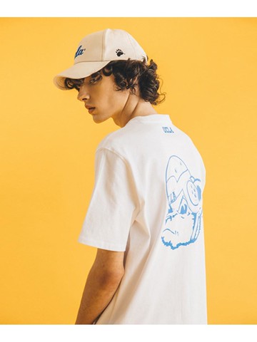 Overfit Artwork Short-Sleeve T-shirt [WINE] (UX4ST13)